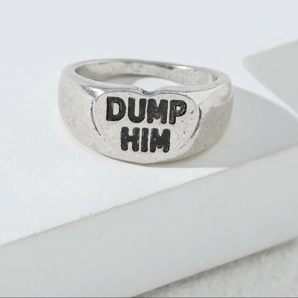 Britney Y2K dump him silver ring - Picture 3 of 3